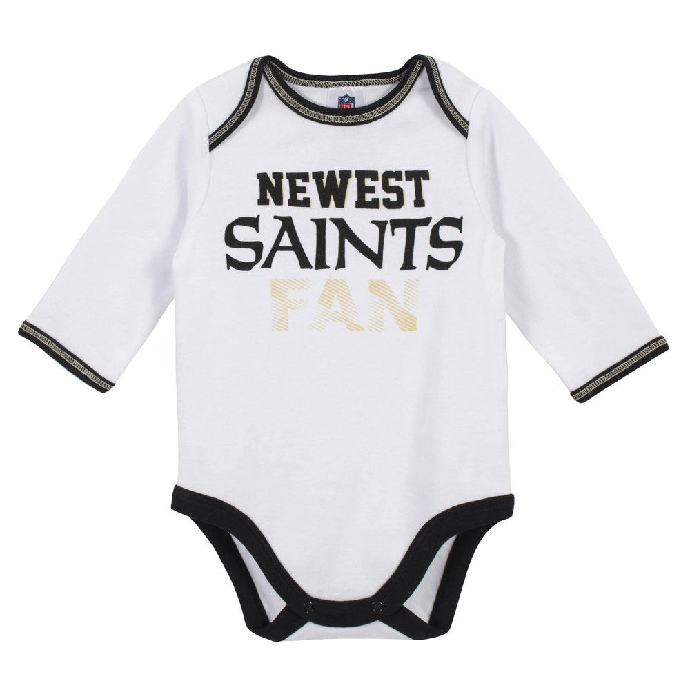 Baby Boys New Orleans Saints 3-Piece Bodysuit, Pant and Cap Set-Gerber Childrenswear