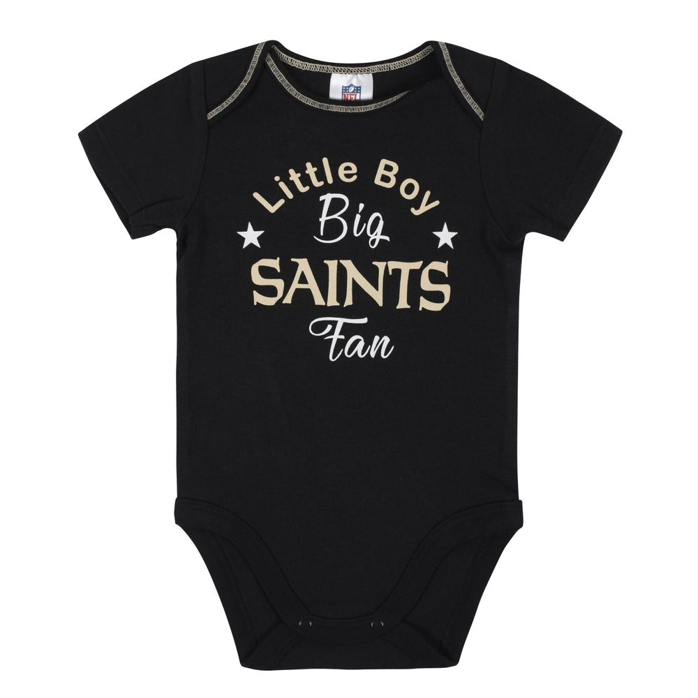 Baby Boys 3-Piece New Orleans Saints Bodysuit, Gown, and Cap Set-Gerber Childrenswear