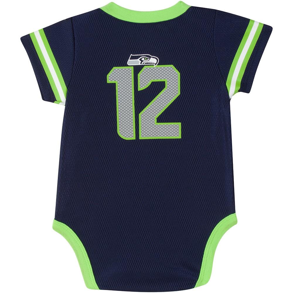 Seahawks Baby Boy Jersey Bodysuit-Gerber Childrenswear