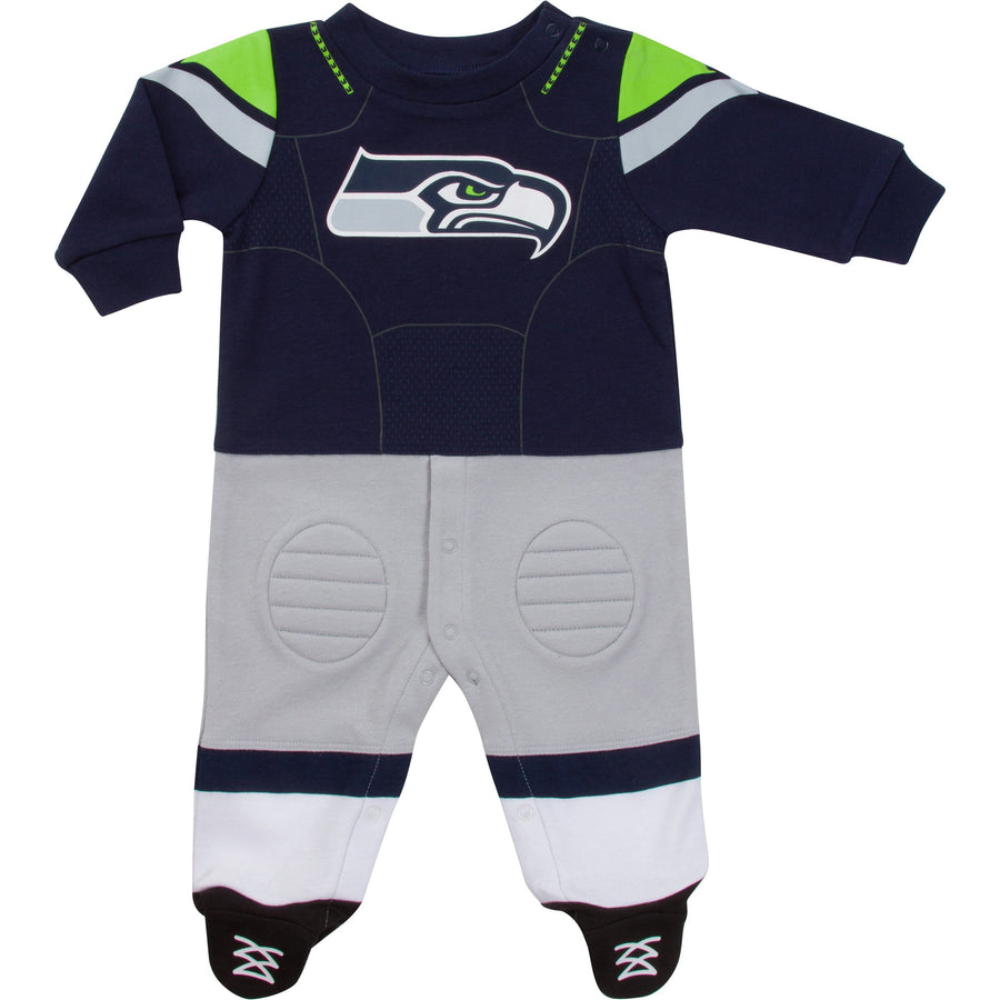 Seattle Seahawks Baby Boys Footed Footysuit-Gerber Childrenswear