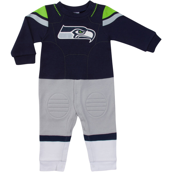 Seattle Seahawks Baby Boys Footysuit-Gerber Childrenswear
