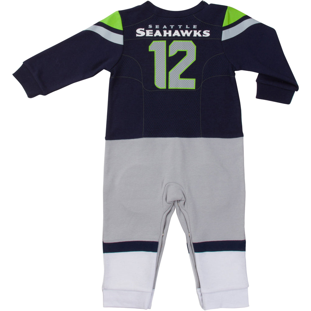 Seattle Seahawks Baby Boys Footysuit-Gerber Childrenswear