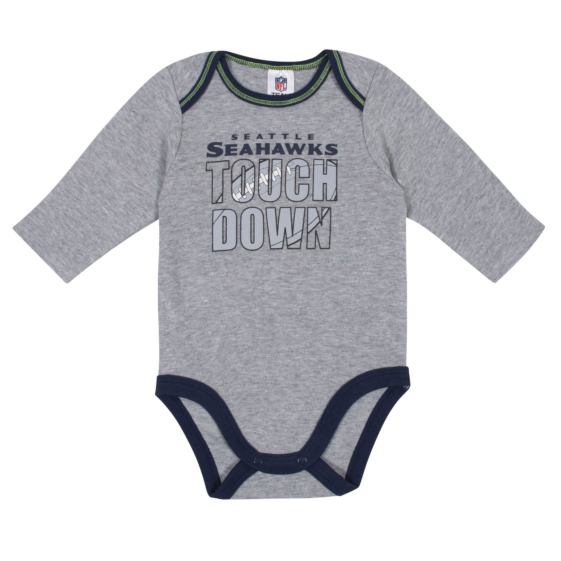 Baby Boys Seattle Seahawks Long Sleeve Bodysuit, 2-pack -Gerber Childrenswear