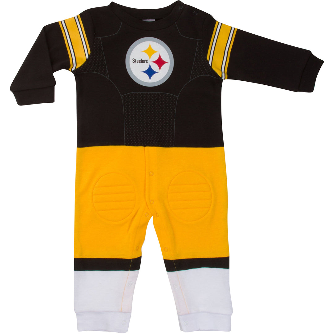 Pittsburgh Steelers Baby Boys Footysuit-Gerber Childrenswear