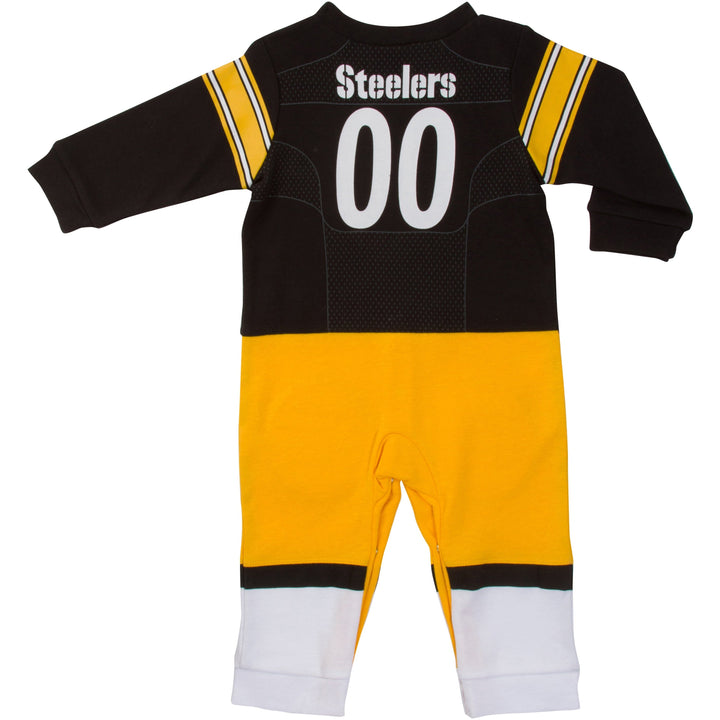 Pittsburgh Steelers Baby Boys Footysuit-Gerber Childrenswear