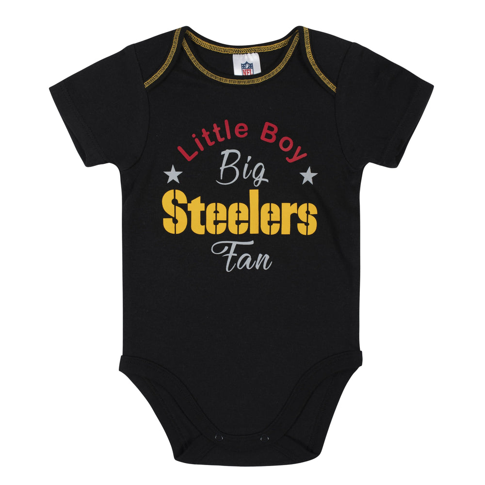 Baby Boys 3-Piece Pittsburgh Steelers Bodysuit, Gown, and Cap Set-Gerber Childrenswear