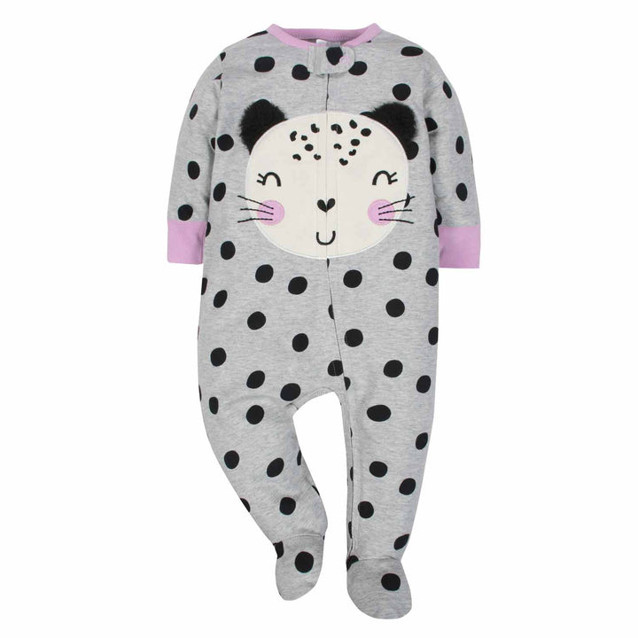 Gerber® 3-Pack Girls Cat Sleep N' Play - Limited Edition-Gerber Childrenswear