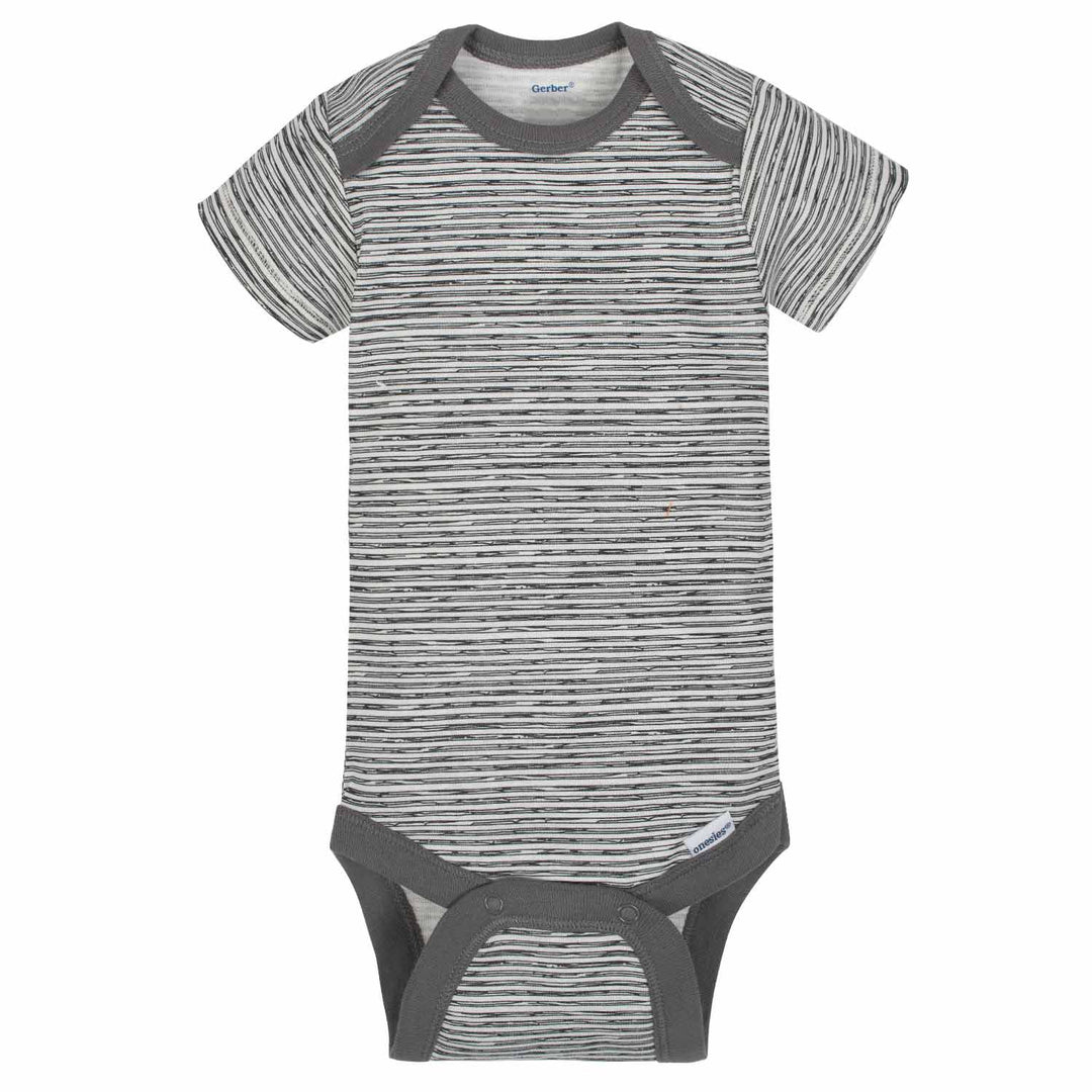 5-Pack Boys Explorer Short Sleeve Onesies® Bodysuits-Gerber Childrenswear