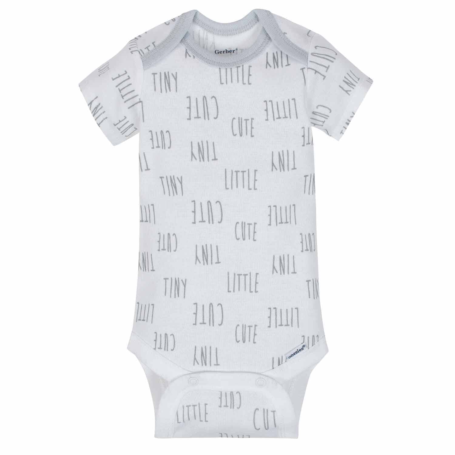 5-Pack Neutral Sheep Short Sleeve Onesies® Bodysuits-Gerber Childrenswear