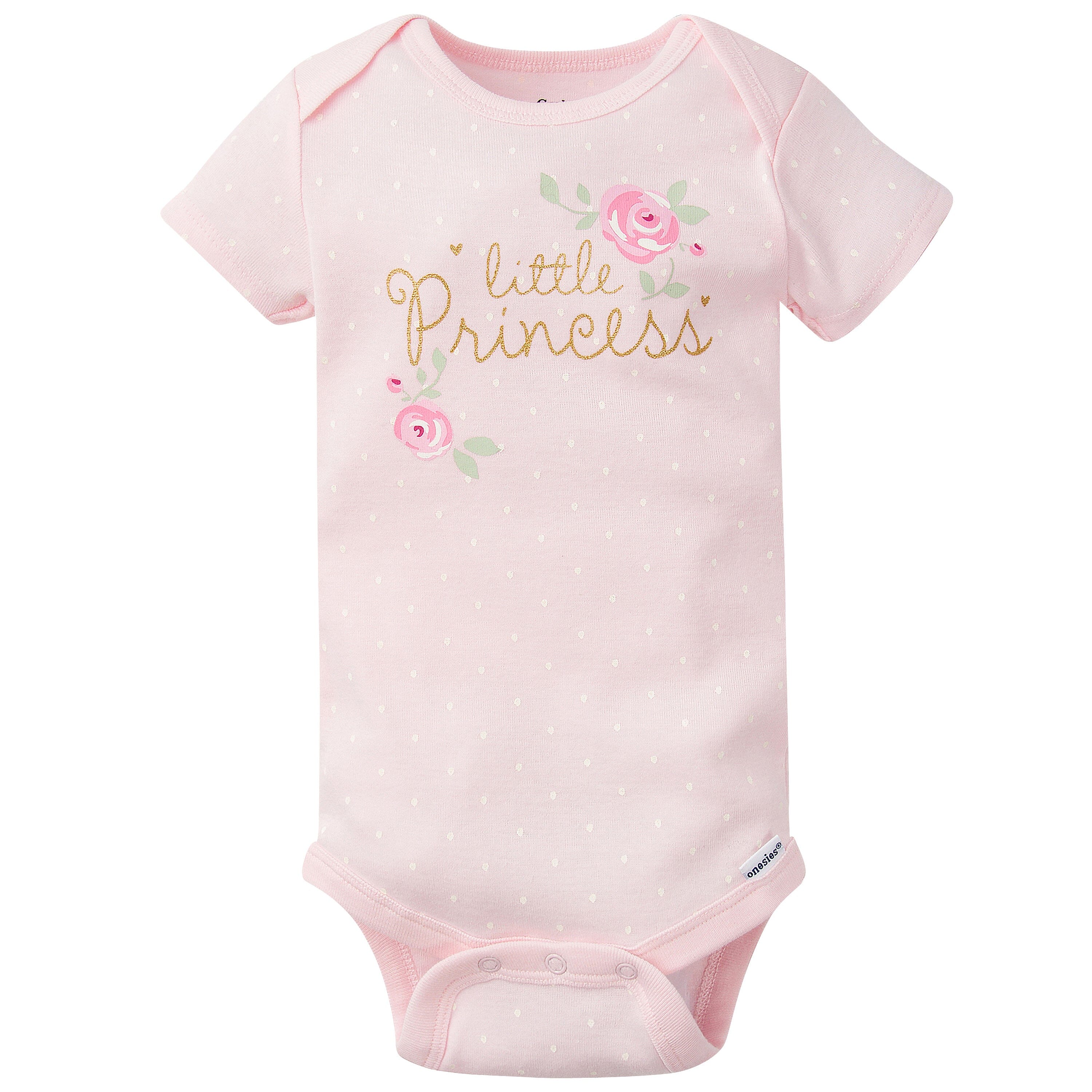 5-Pack Baby Girls Floral Short Sleeve Onesies® Bodysuits