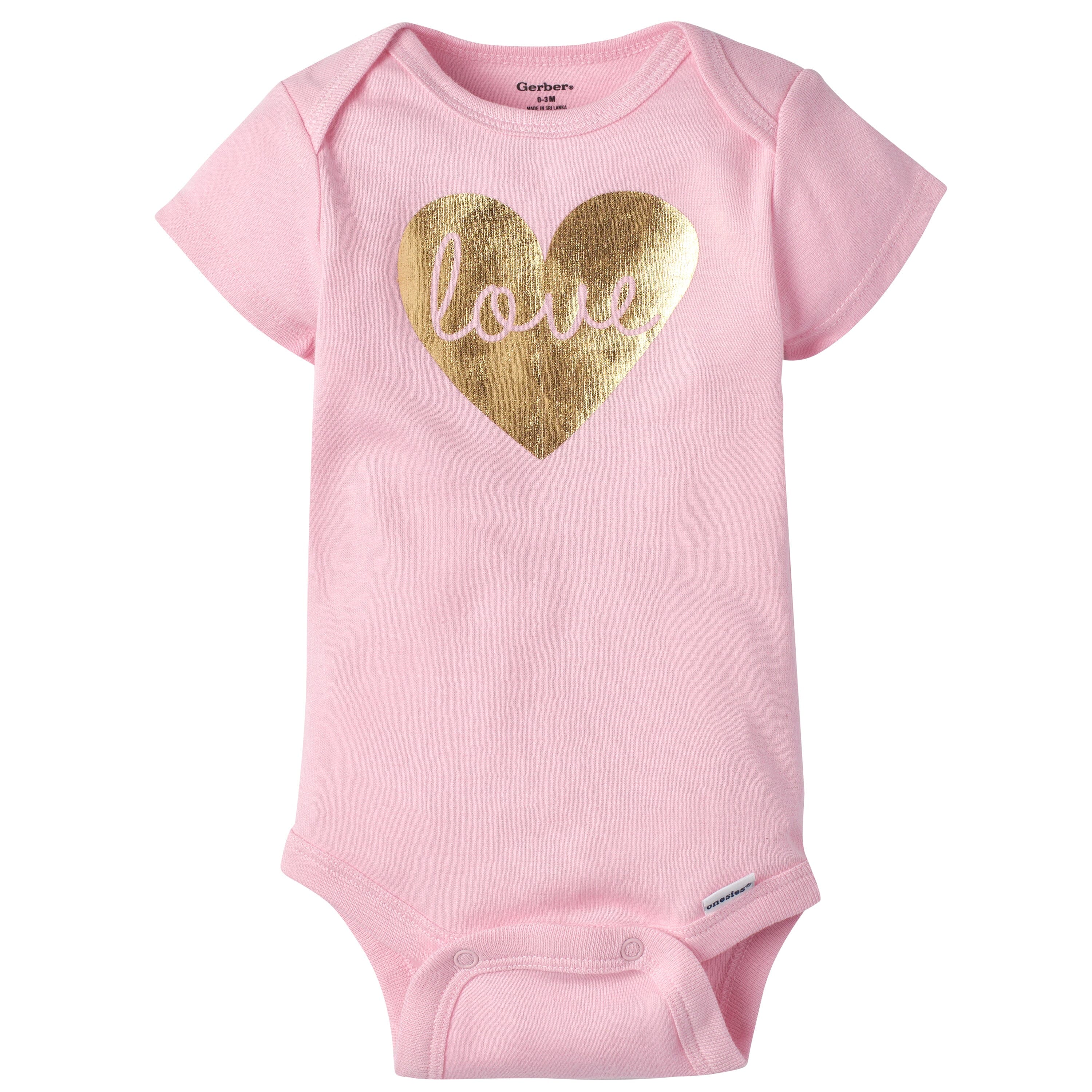 5-Pack Baby Girls Floral Short Sleeve Onesies® Bodysuits