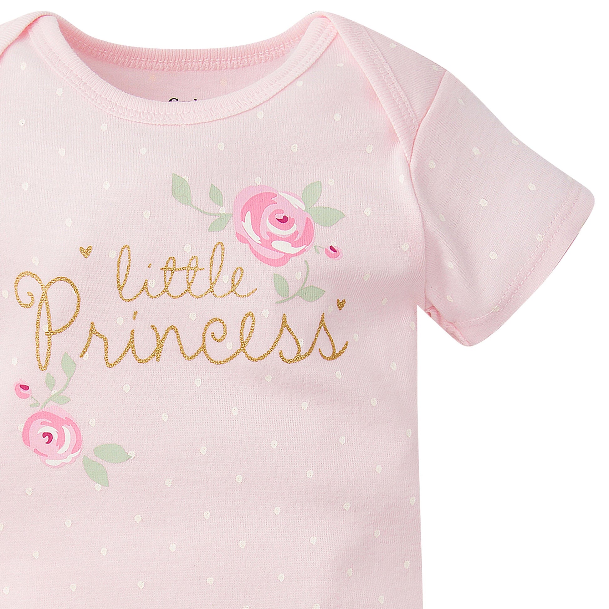 5-Pack Baby Girls Floral Short Sleeve Onesies® Bodysuits