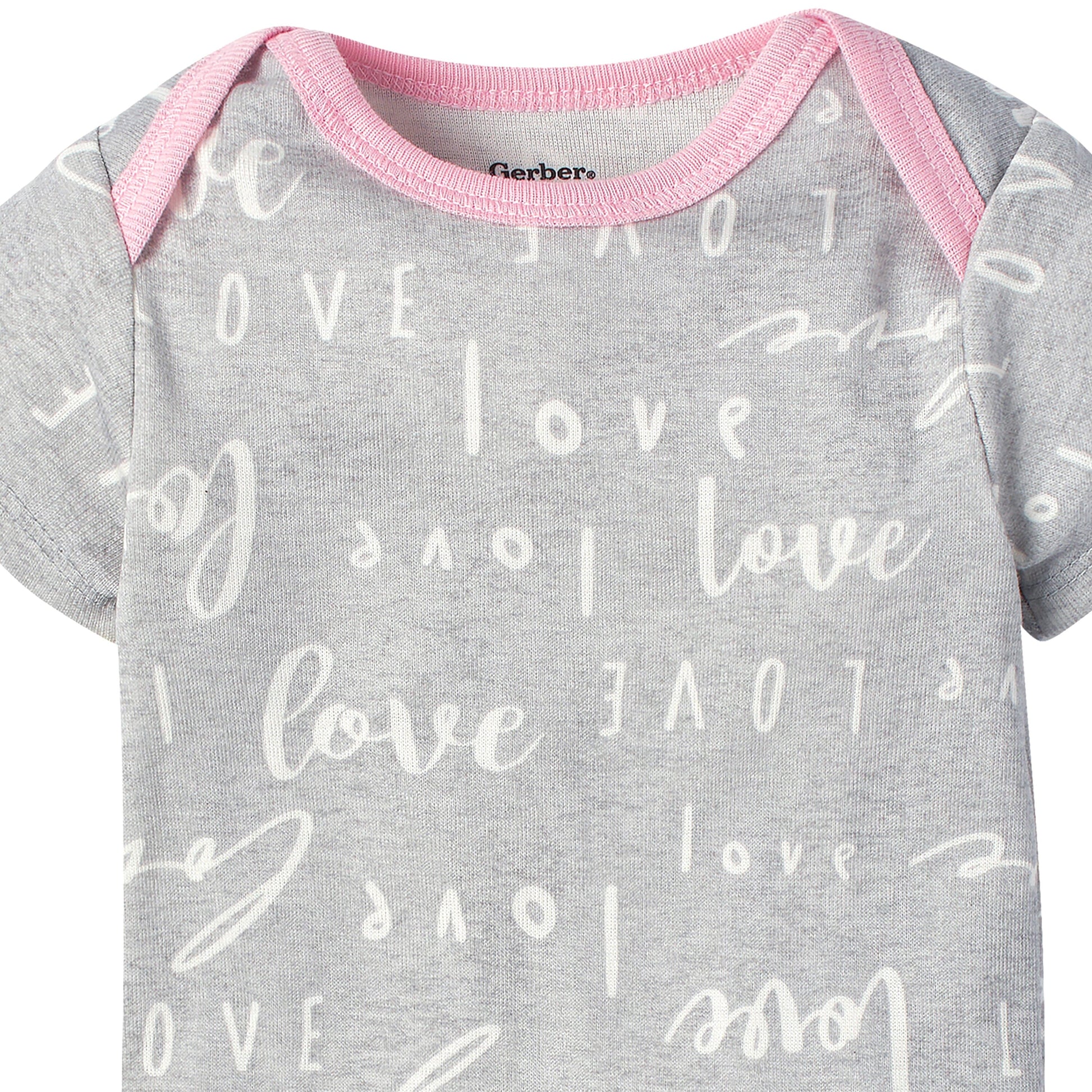 5-Pack Baby Girls Floral Short Sleeve Onesies® Bodysuits