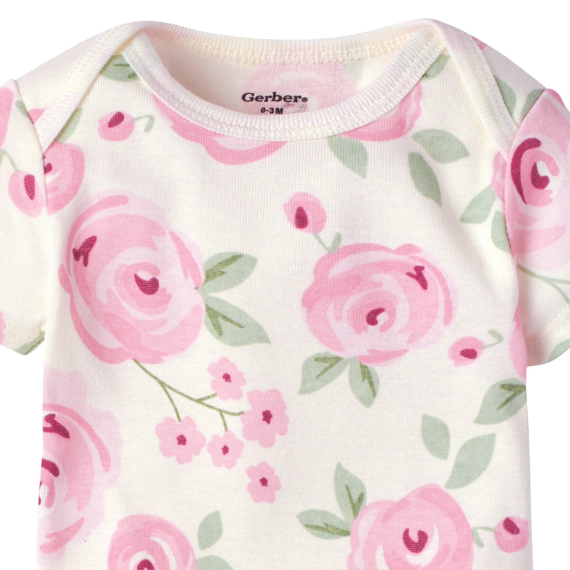 5-Pack Baby Girls Floral Short Sleeve Onesies® Bodysuits