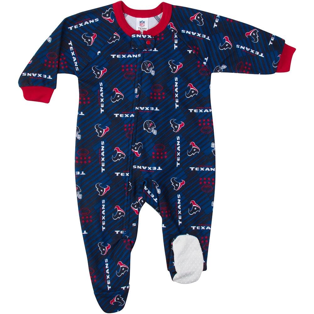 Texans Baby Boy Blanket Sleeper-Gerber Childrenswear