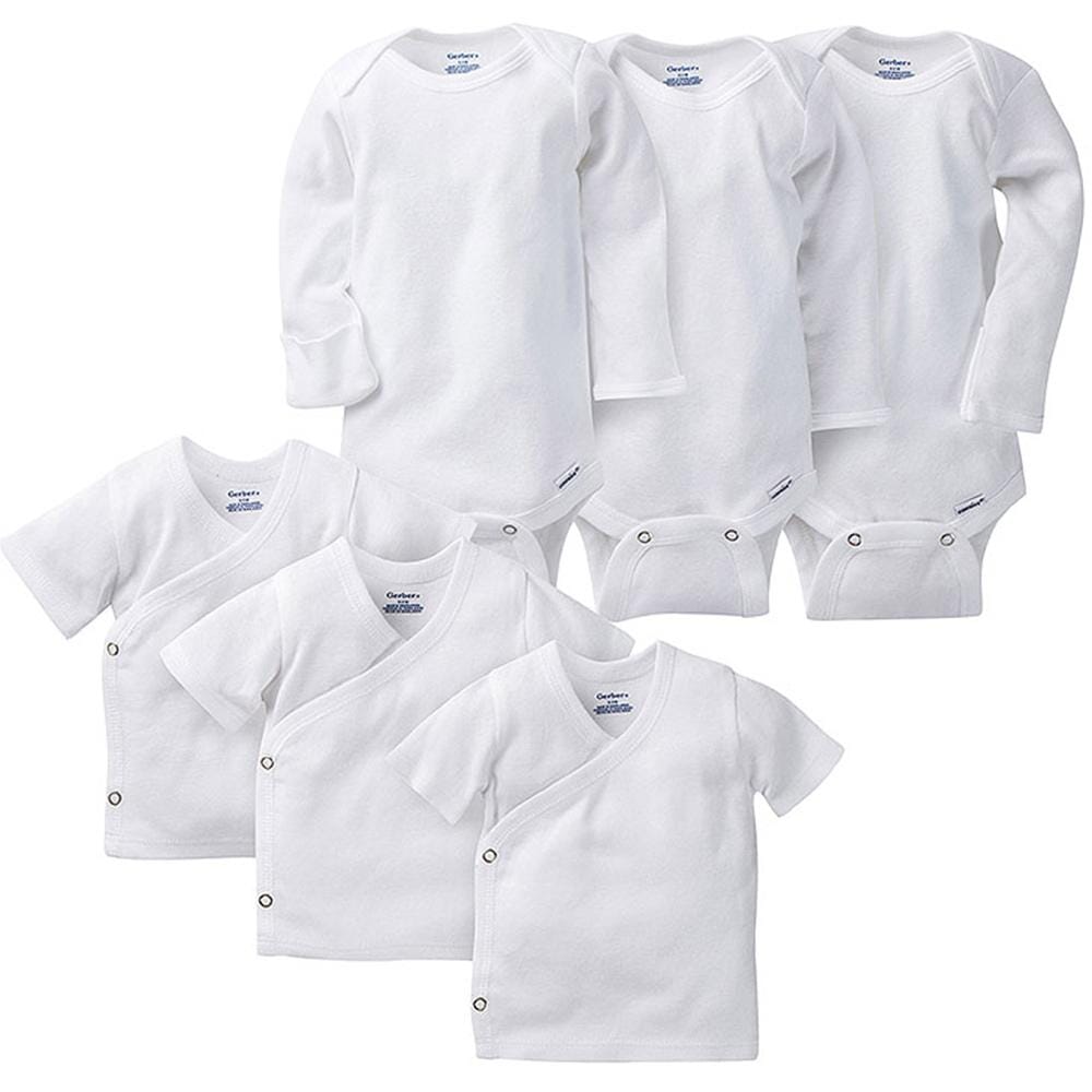 6-Piece White Newborn Essentials Set-Gerber Childrenswear