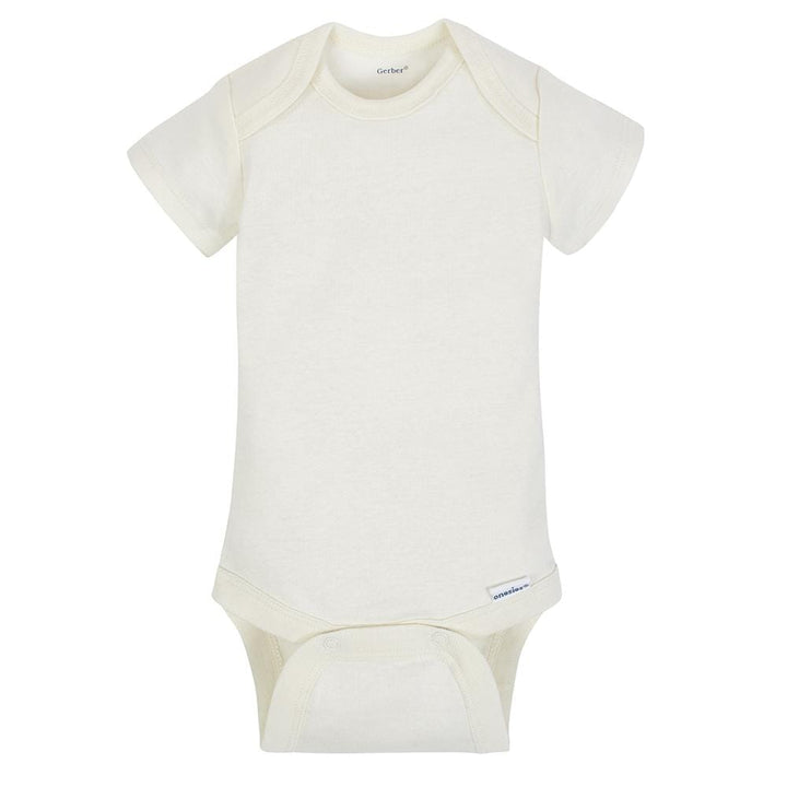 5-Pack Boys Organic Safari Short Sleeve Onesies® Bodysuits-Gerber Childrenswear