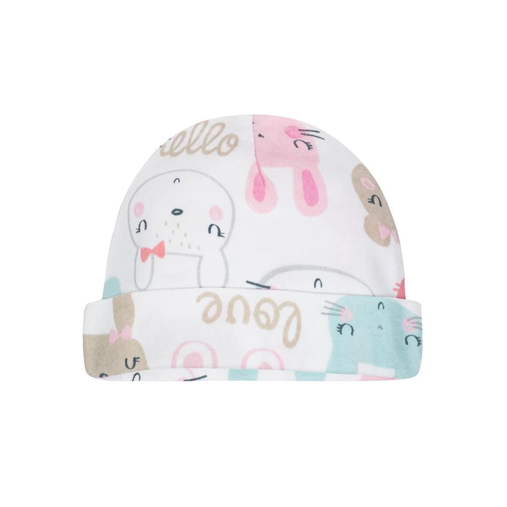 4-Pack Girls Organic Bunny Cap-Gerber Childrenswear