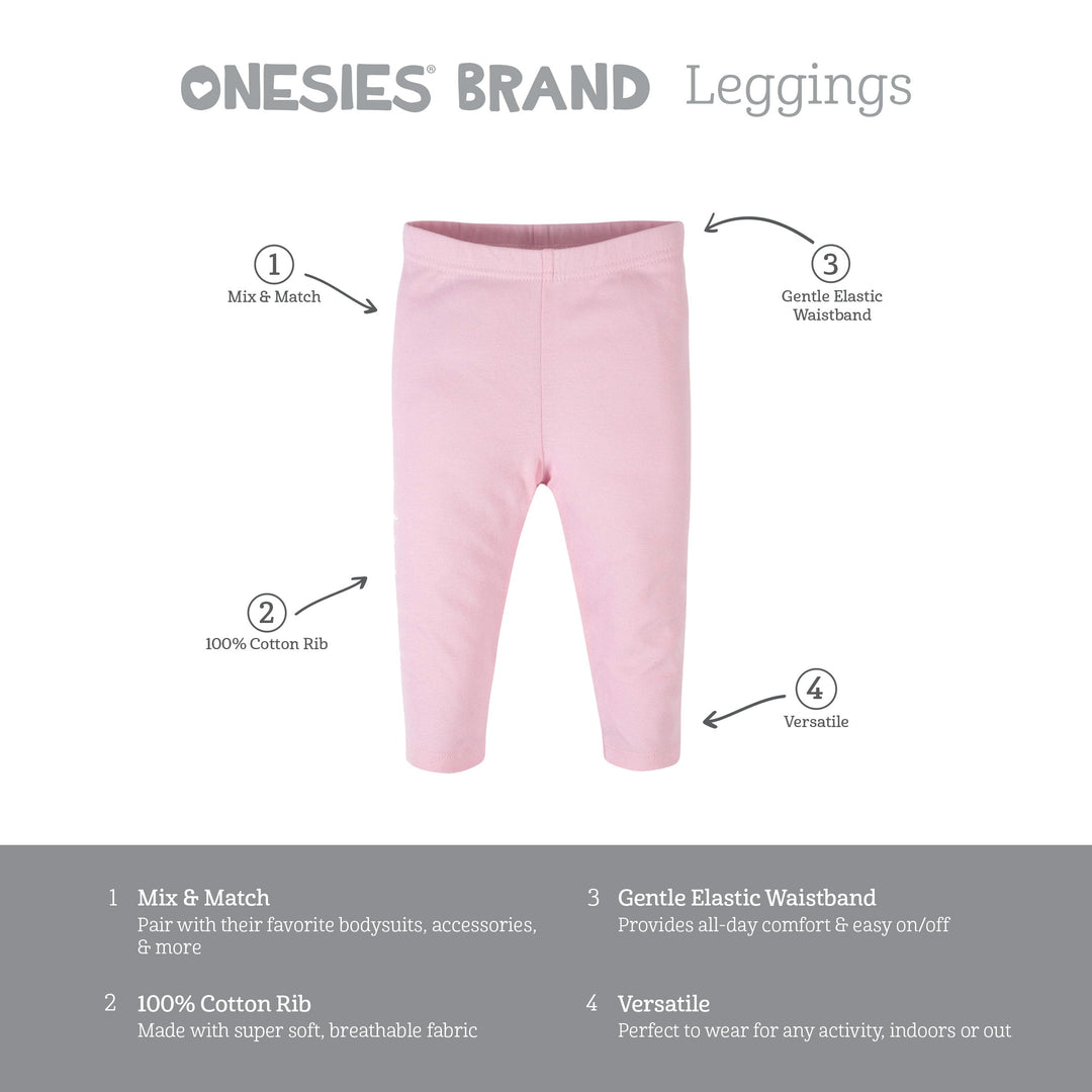6-Piece Baby Girls Cat Onesies® Brand Bodysuits & Pants Set