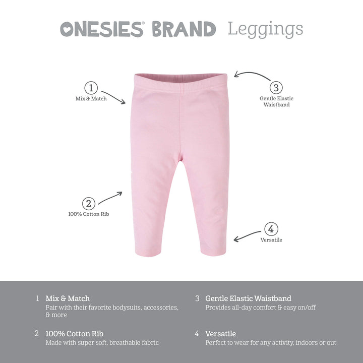 6-Piece Baby Girls Donut Onesies® Brand Bodysuits & Pants Set