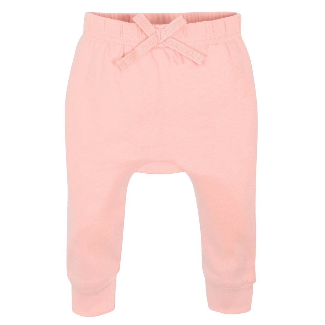 4-Pack Baby Girls Pink Floral Jogger Pants