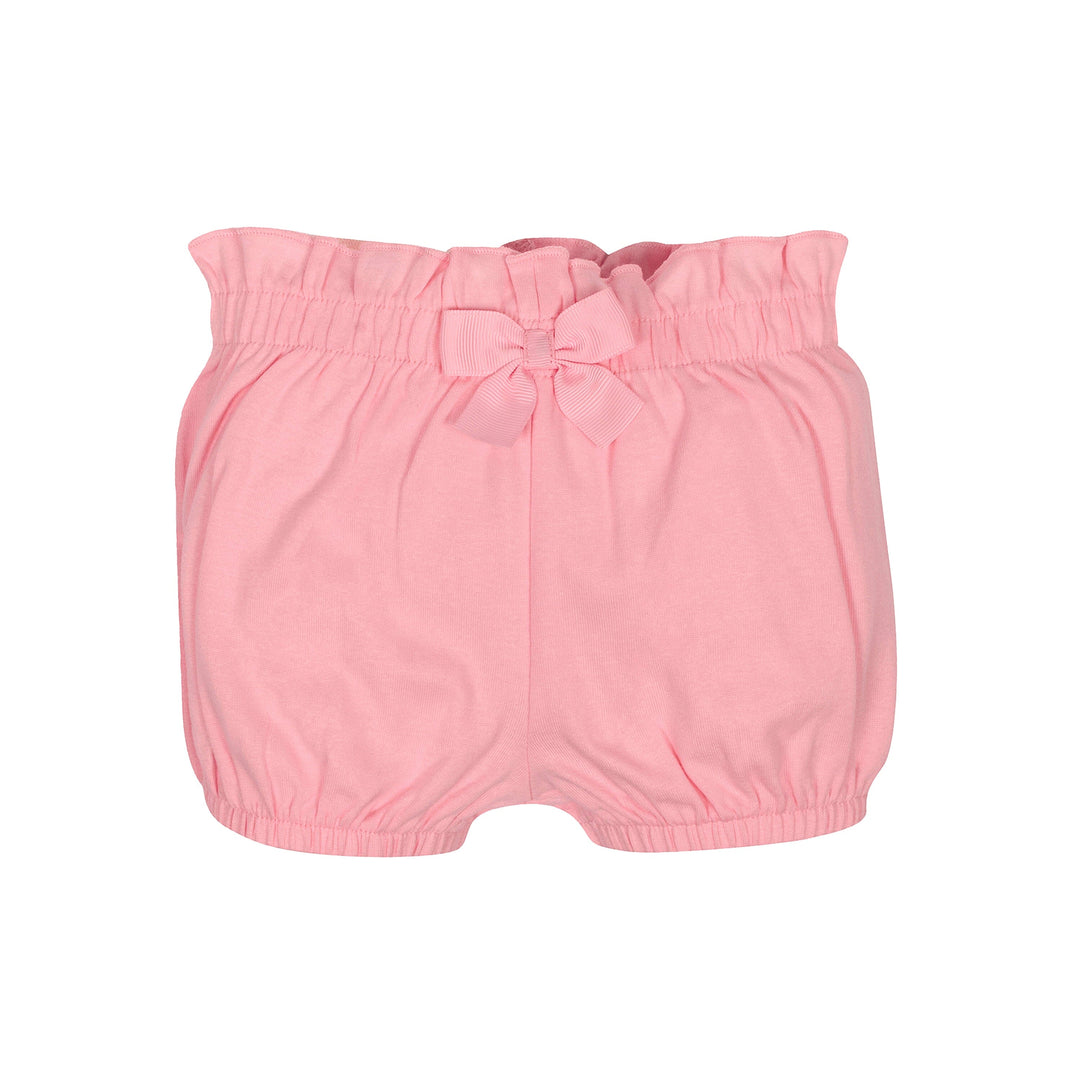 4-Pack Baby Girls Pink Floral Bloomer Shorts
