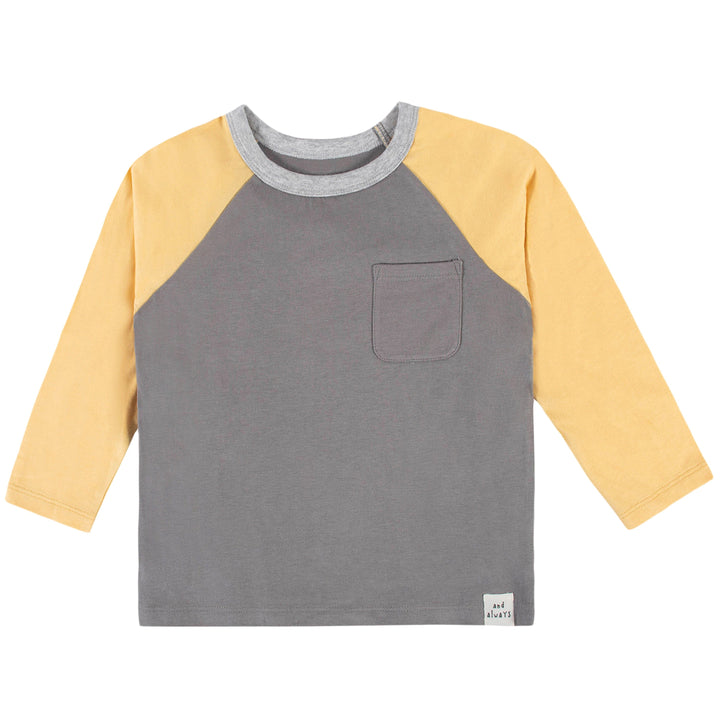 3-Pack Infant & Toddler Boys Gray Long Sleeve Tees