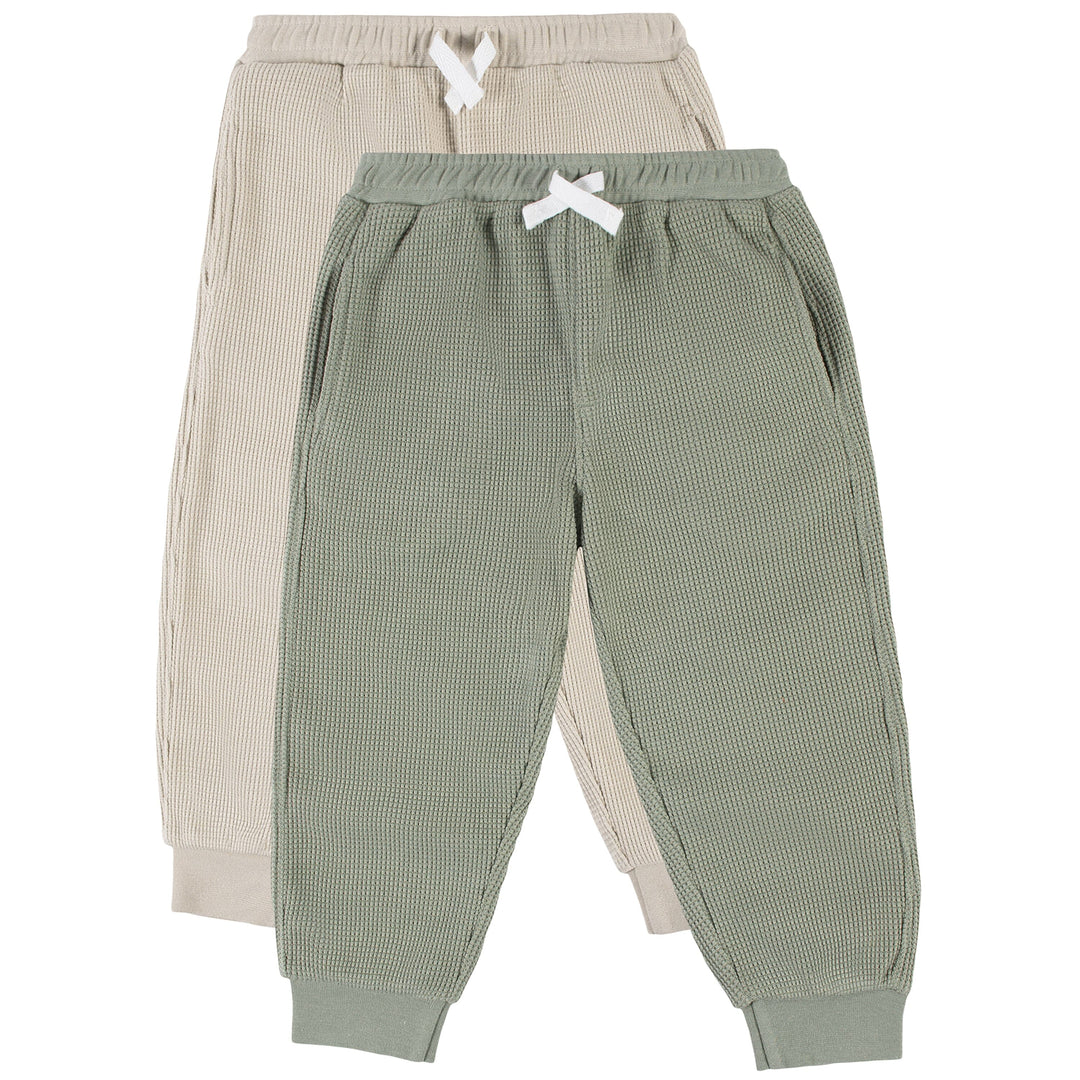 2-Pack Infant & Toddler Boys Seagrass & Pumice Stone Joggers