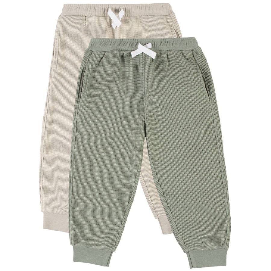 2-Pack Infant & Toddler Boys Seagrass & Pumice Stone Joggers