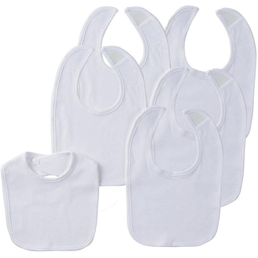 Gerber® 6-Pack White Dribbler Bibs-Gerber Childrenswear