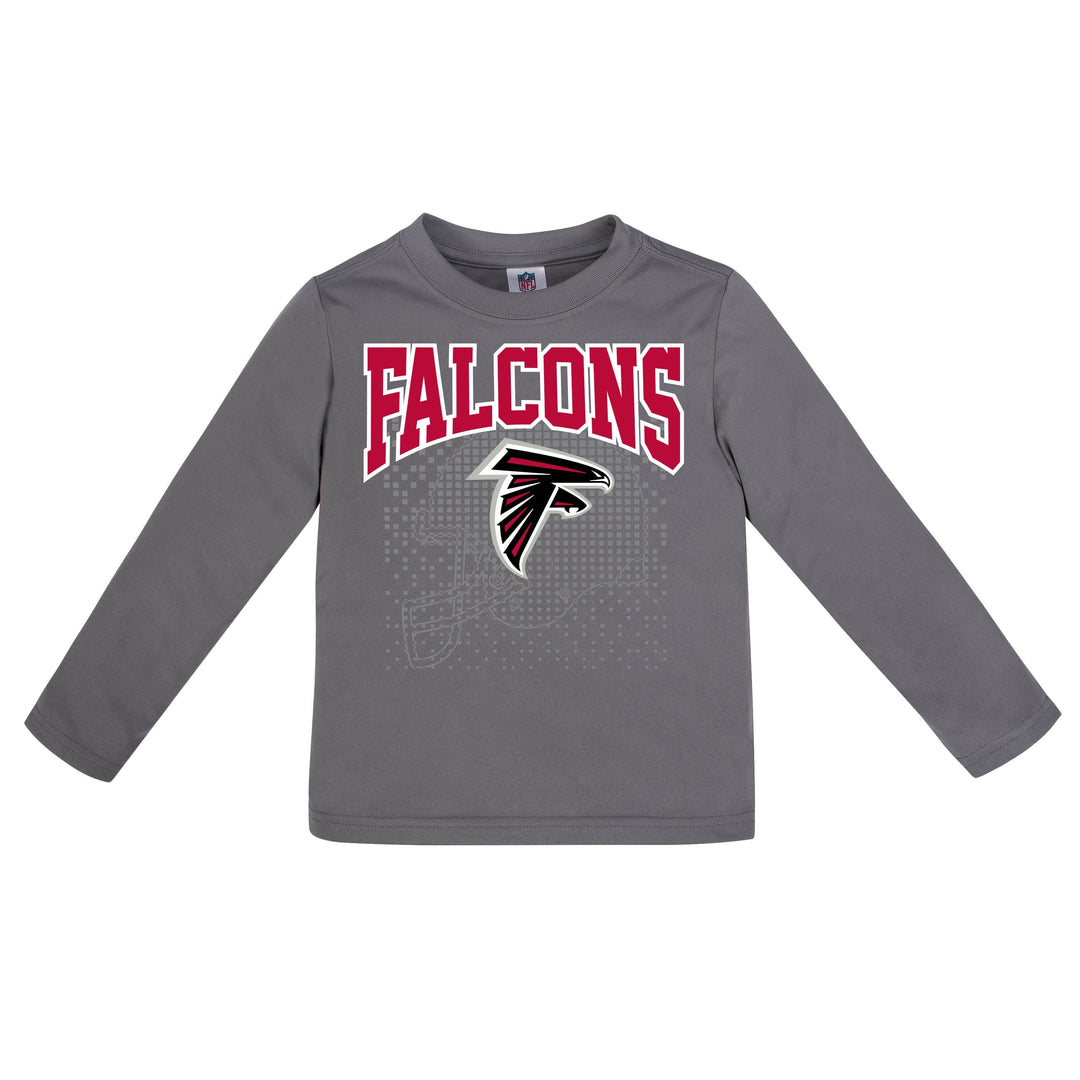 Atlanta Falcons Boys Long Sleeve Tee Shirt-Gerber Childrenswear