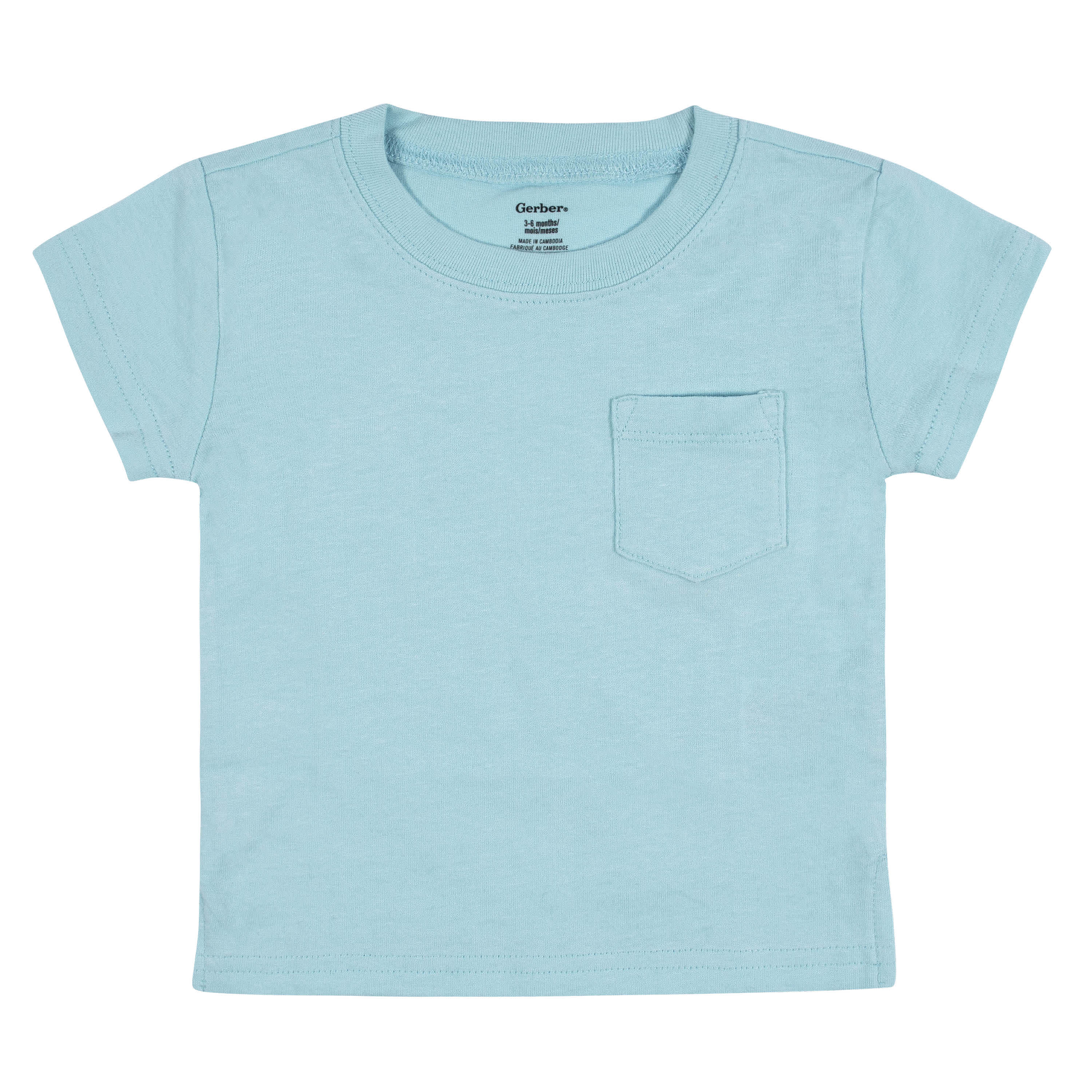 3-Pack Baby & Toddler Boys Royal Blues Short Sleeve Pocket Tees-Gerber Childrenswear