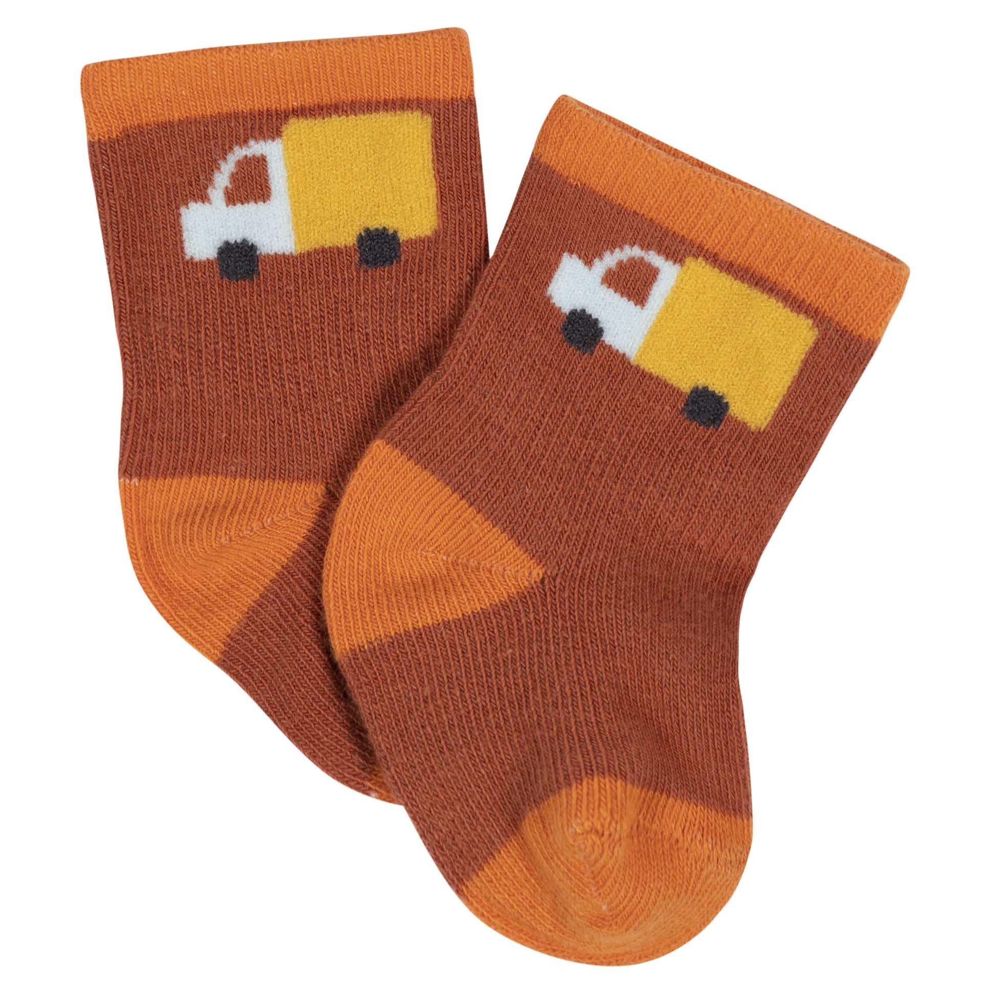 8-Pack Baby Boys Transportation Zone Jersey Wiggle Proof® Socks