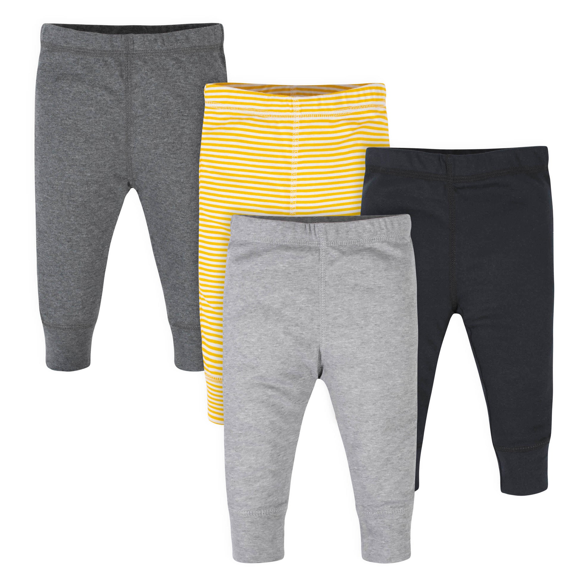 4-Pack Baby Boys Yellow Stripes Pants-Gerber Childrenswear