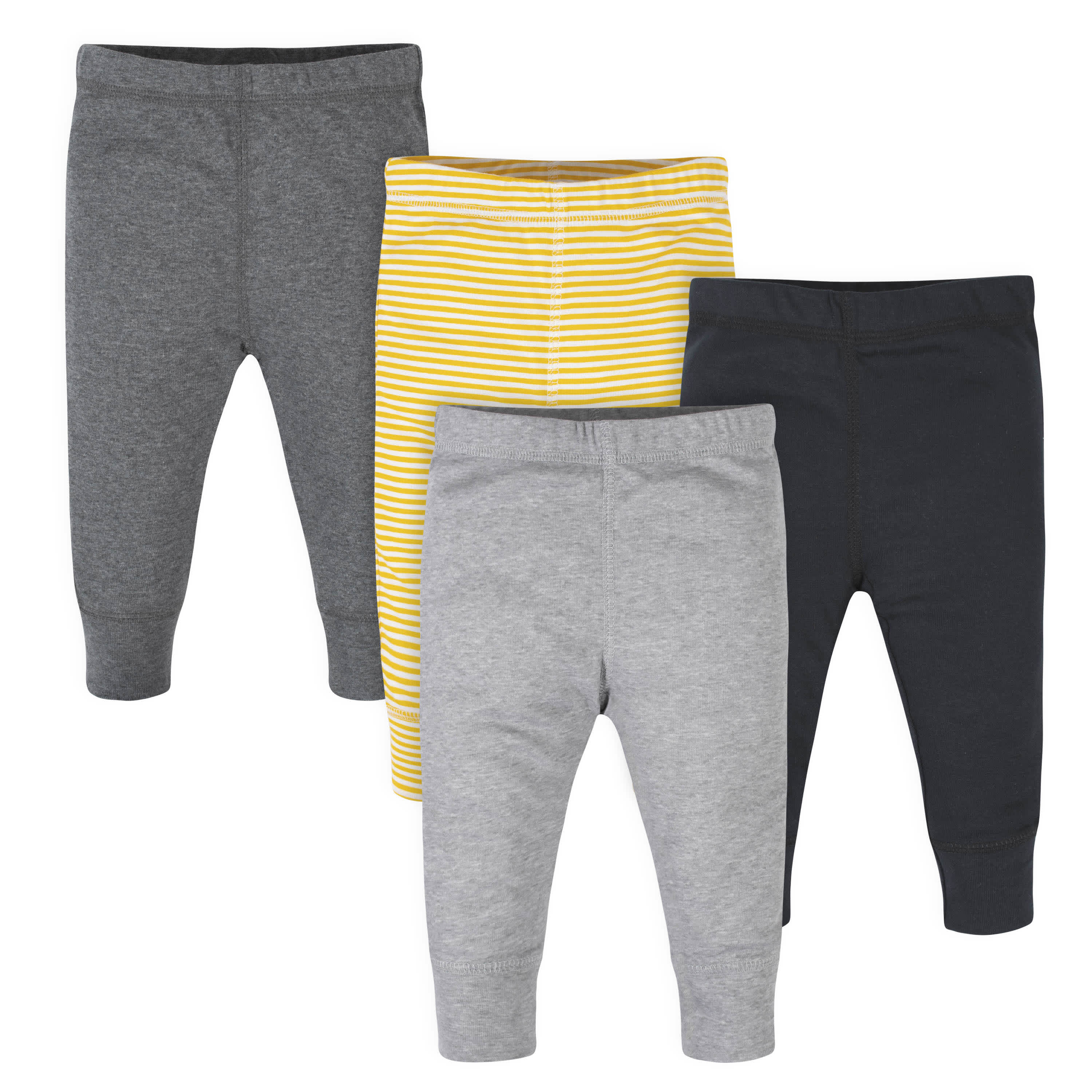 4-Pack Baby Boys Yellow Stripes Pants-Gerber Childrenswear