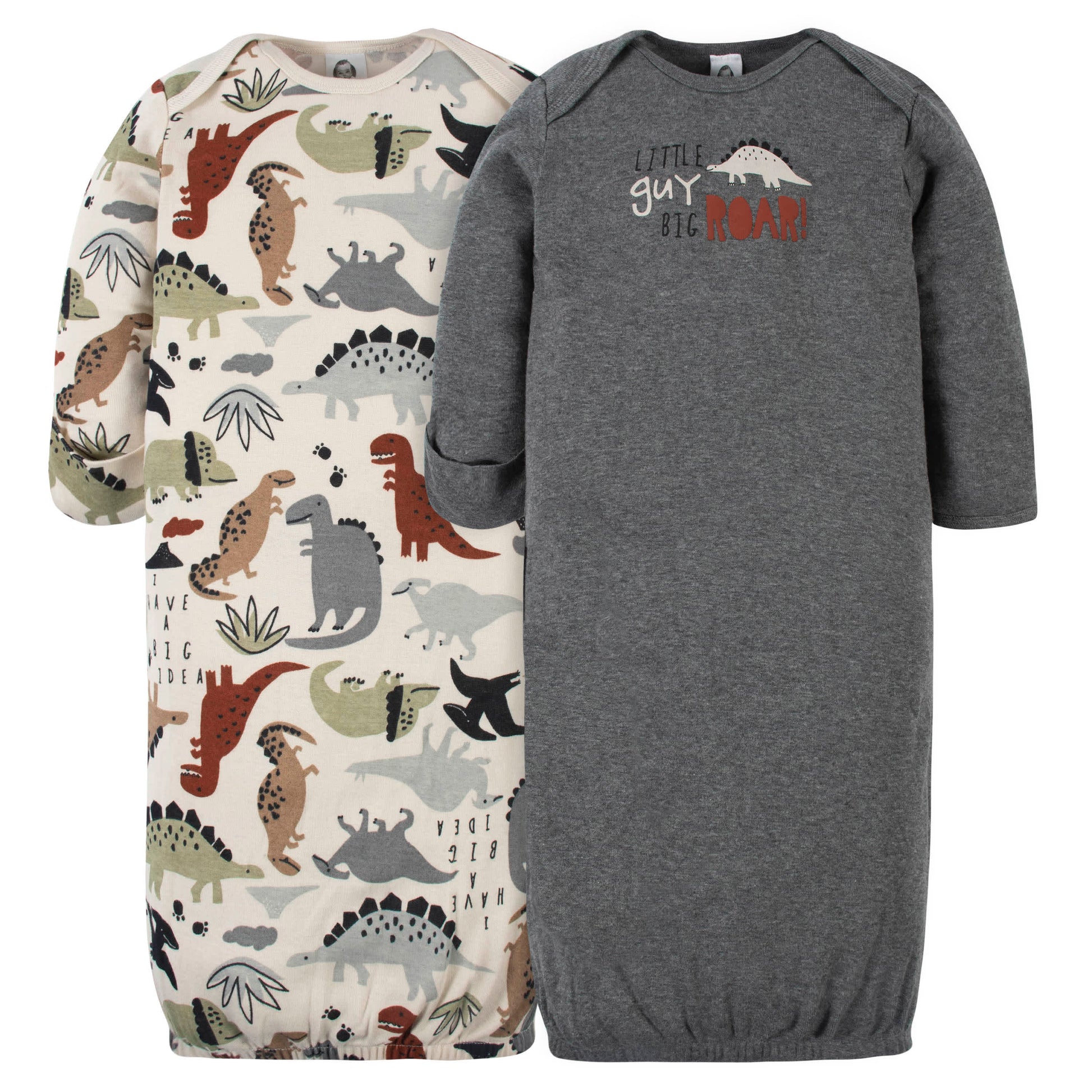 16-Piece Baby Boys Dino Gown, Mitten, Cap, & Sock Set-Gerber Childrenswear