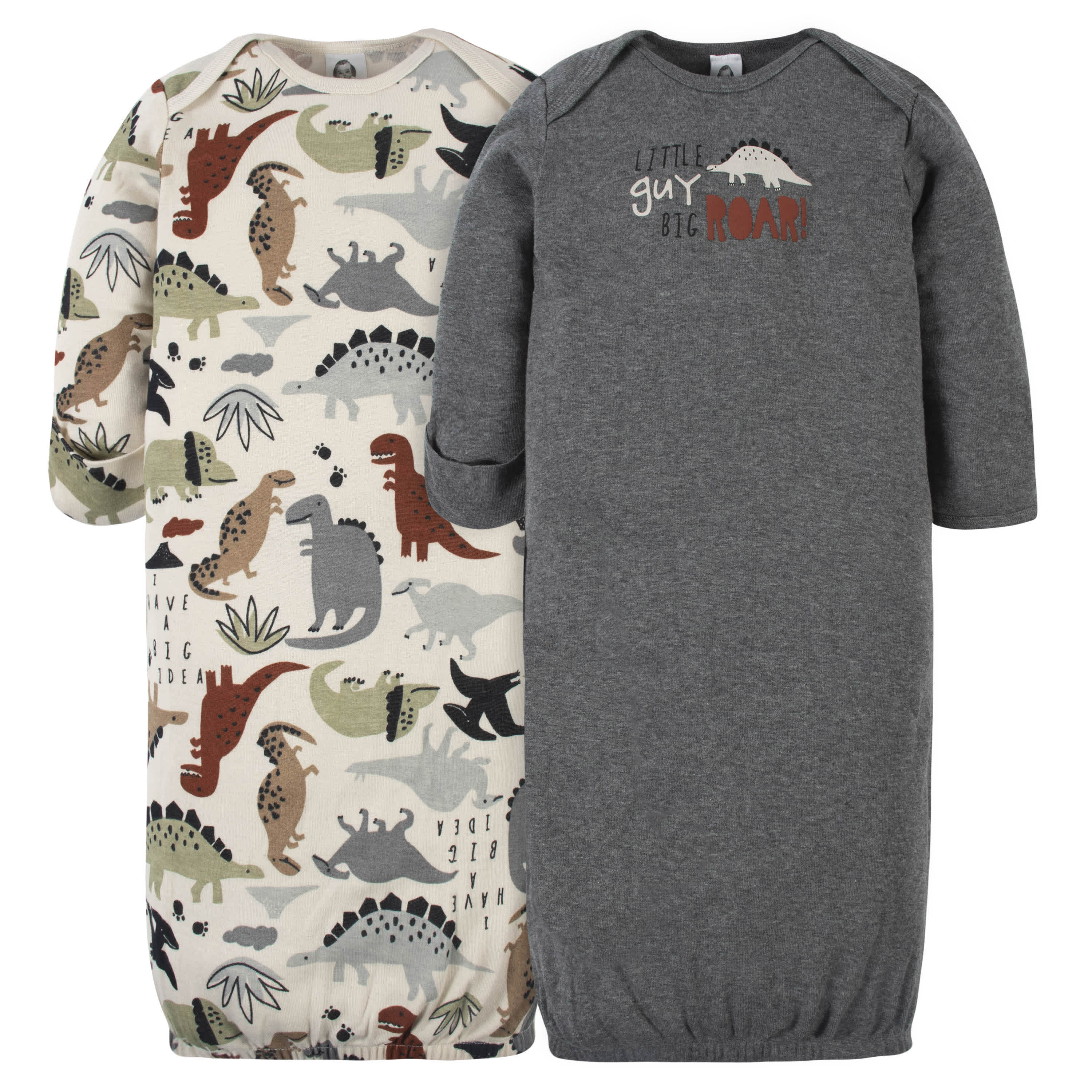 16-Piece Baby Boys Dino Gown, Mitten, Cap, & Sock Set-Gerber Childrenswear