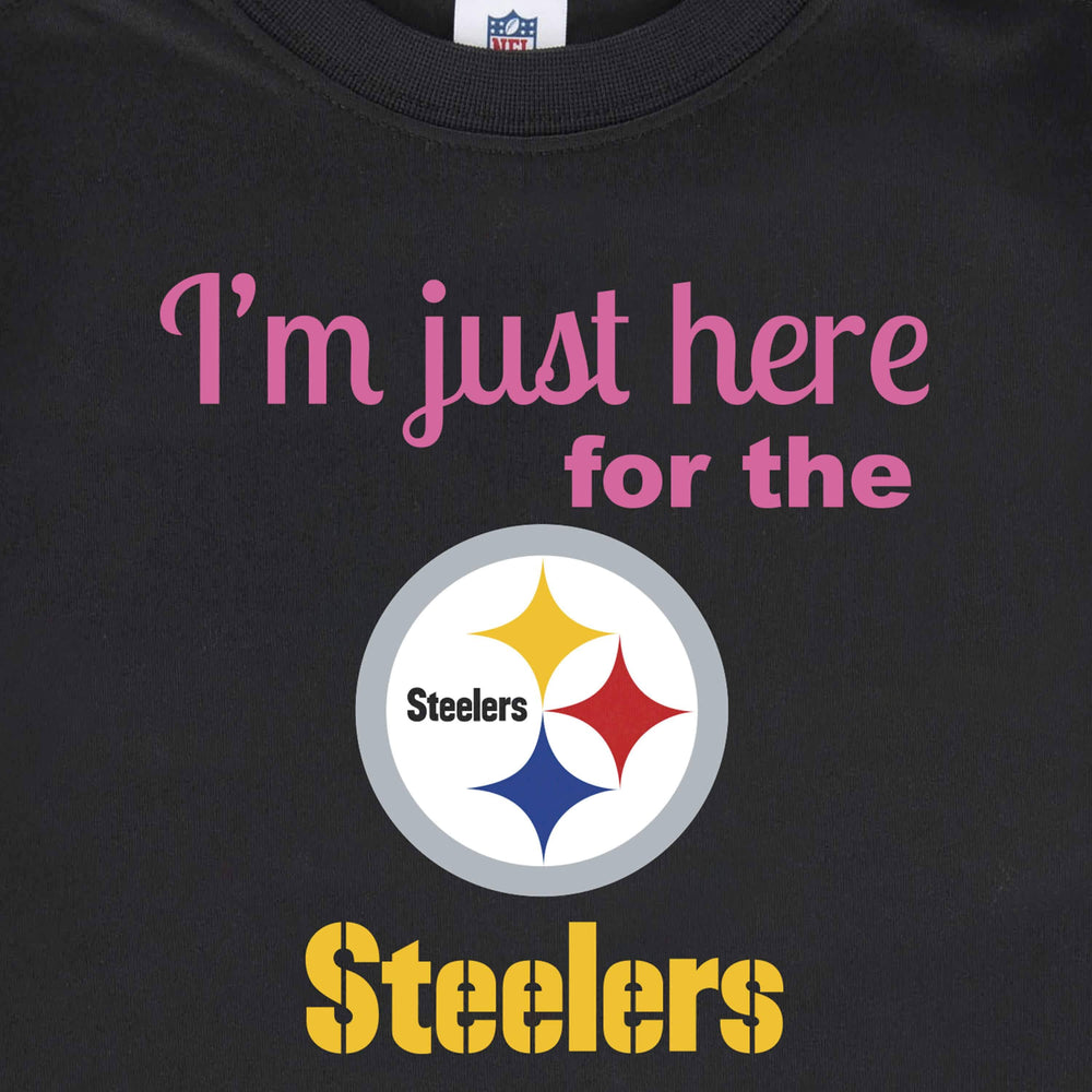 Pittsburgh Steelers Girls Short Sleeve Tee Shirt-Gerber Childrenswear