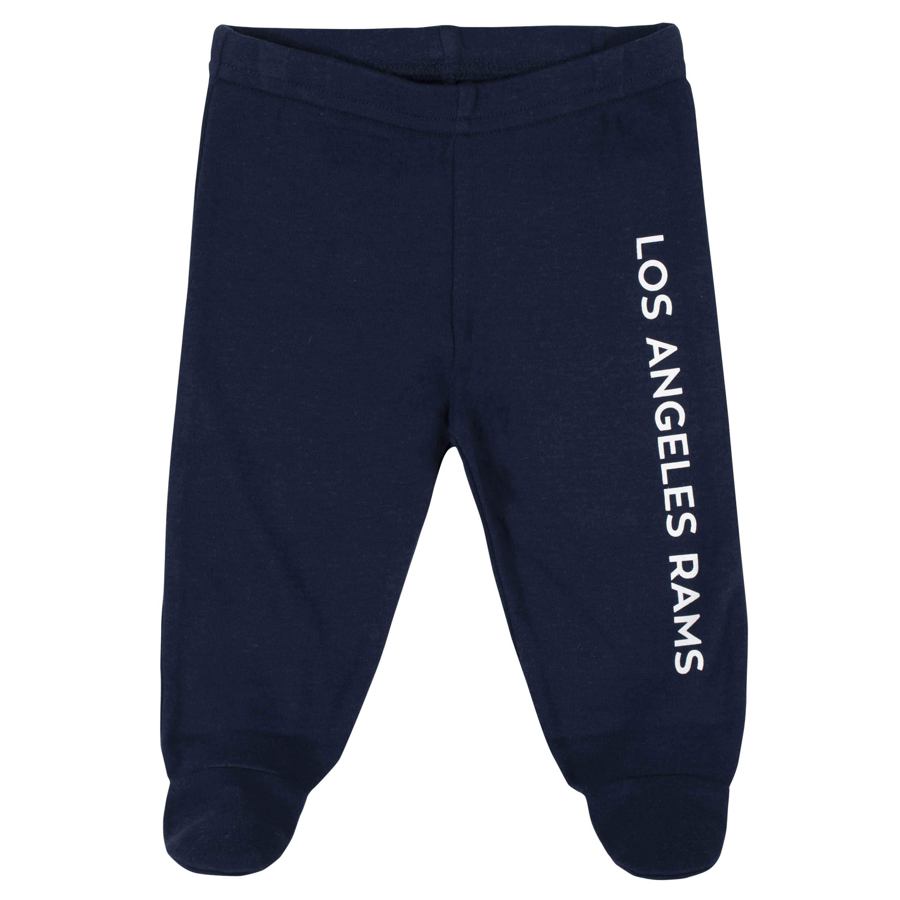 Los Angeles Rams 3-Piece Baby Boys Bodysuit, Pant, and Cap Set-Gerber Childrenswear