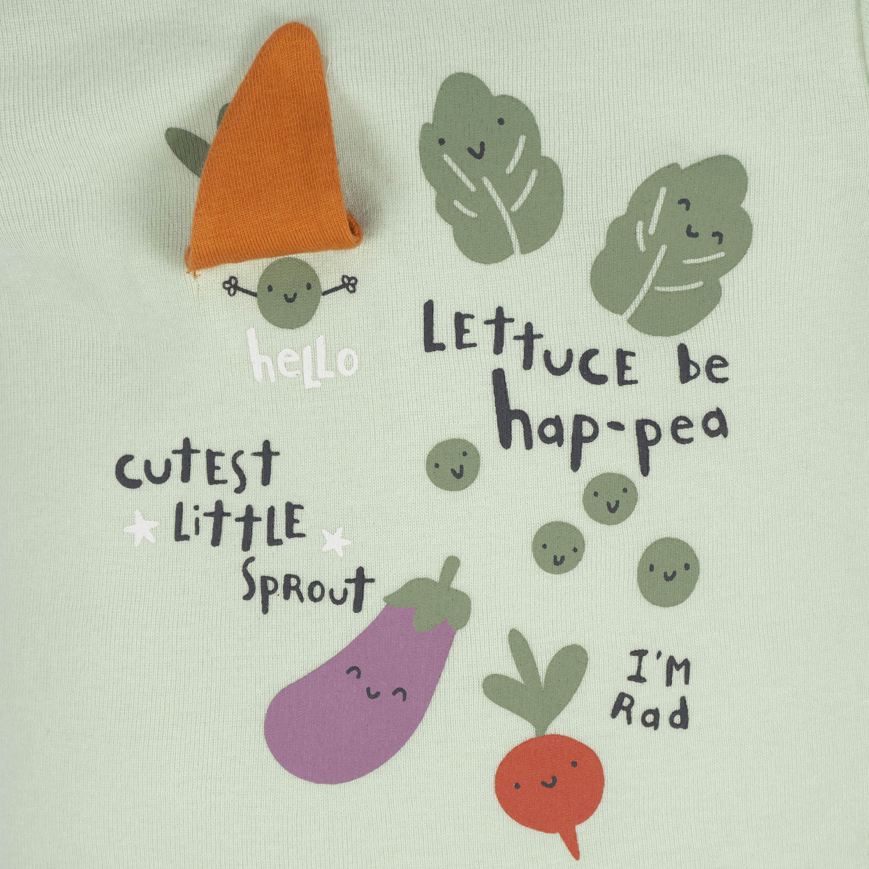 8-Pack Baby Neutral Happy Veggies Onesies® Bodysuits