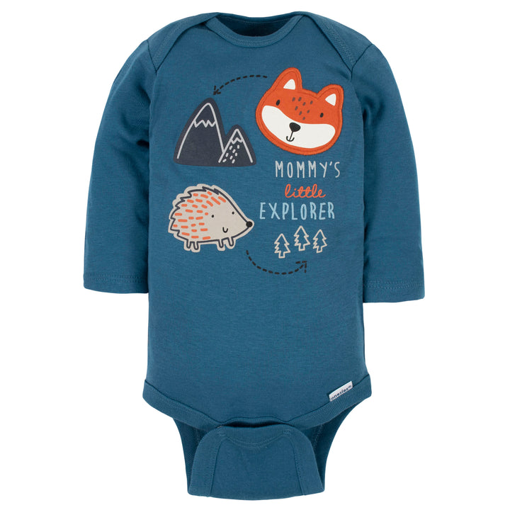 5-Pack Baby Boys Fox Long Sleeve Onesies® Bodysuits