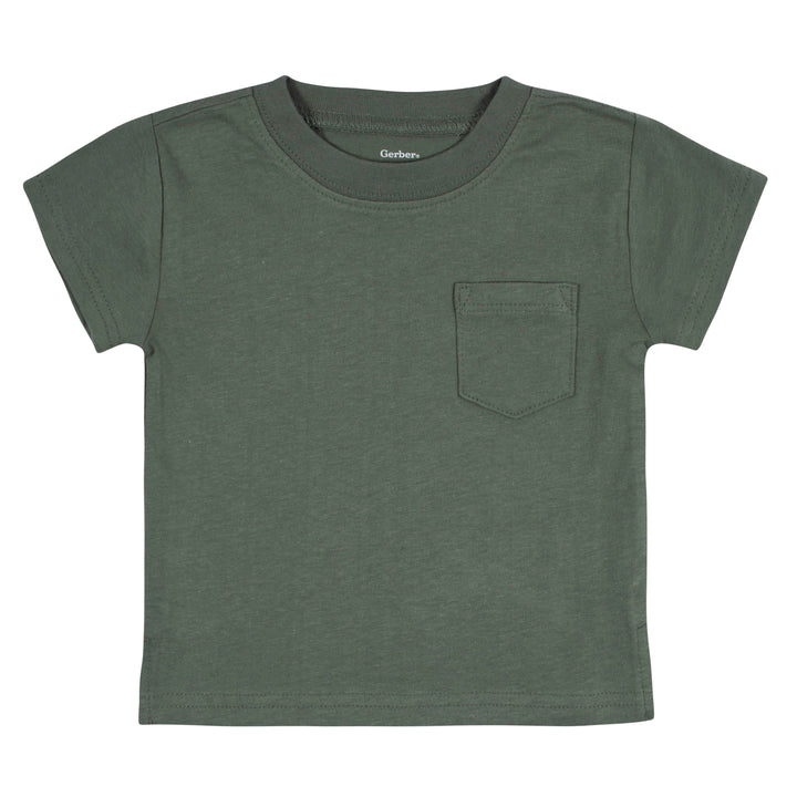 3-Pack Baby & Toddler Boys Color Me Camo Short Sleeve Pocket Tees-Gerber Childrenswear