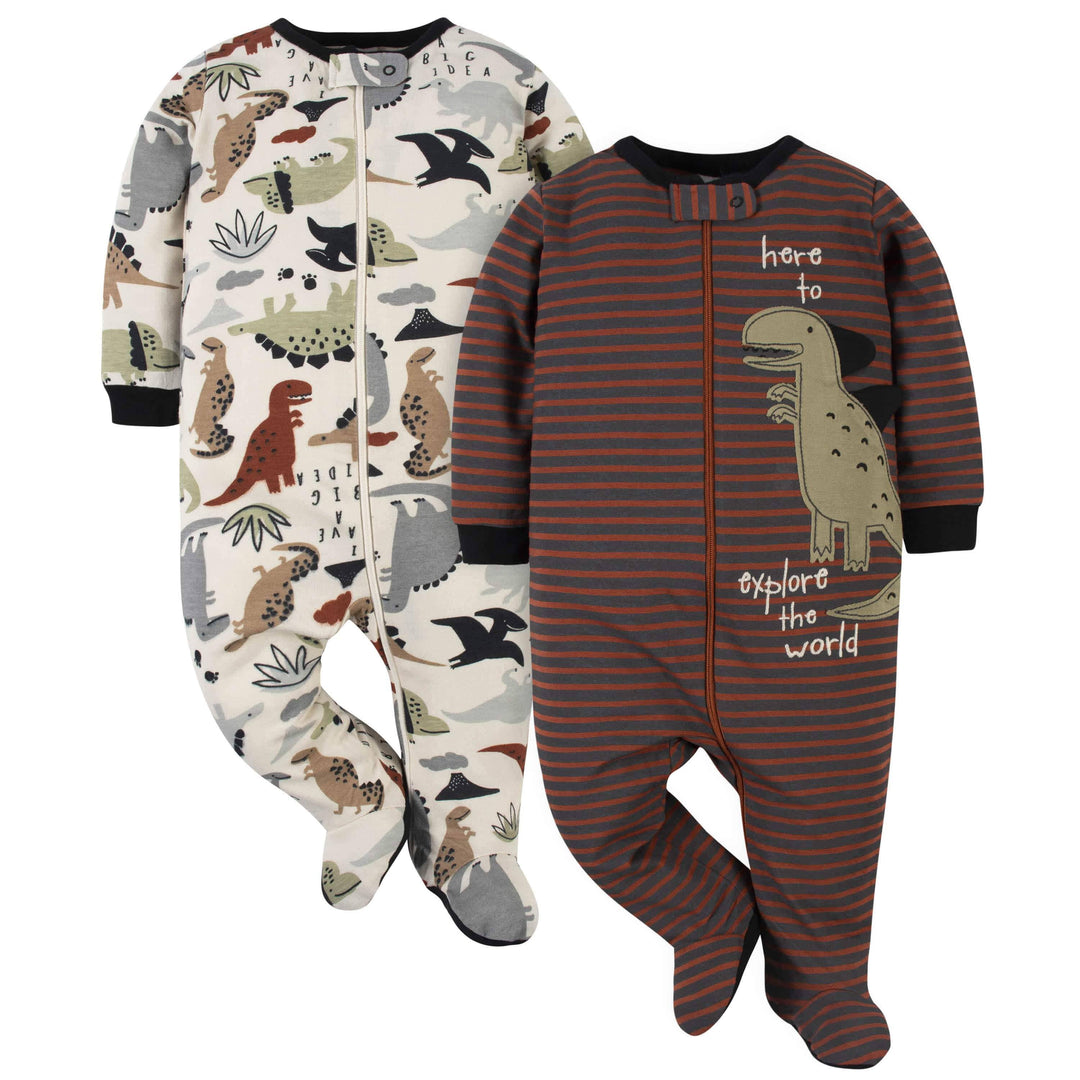 2-Pack Baby Boys Dino Sleep 'n Plays-Gerber Childrenswear