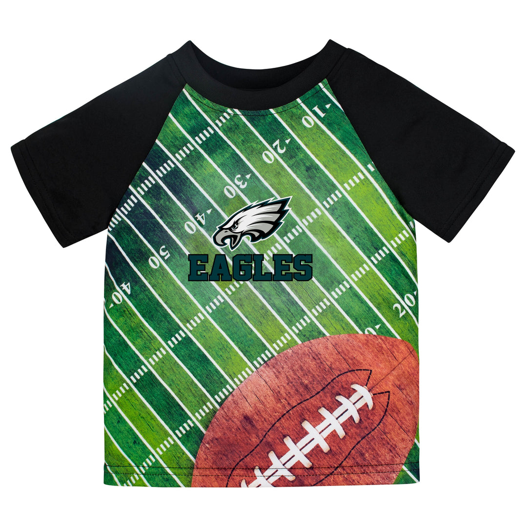 Philadelphia Eagles Boys Short Sleeve Tee Shirt-Gerber Childrenswear