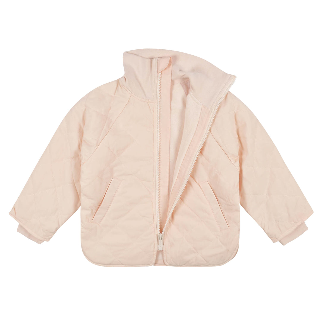 Infant & Toddler Girls Blush Pink Quilted Jacket