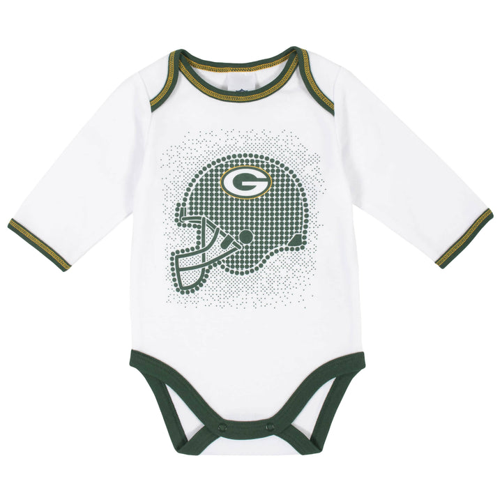 Green Bay Packers 3-Piece Baby Boys Bodysuit, Pant, and Cap Set-Gerber Childrenswear