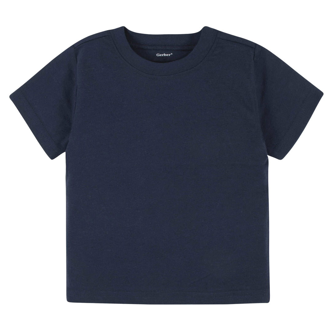 5-Pack Baby & Toddler Navy Premium Short Sleeve Tees-Gerber Childrenswear