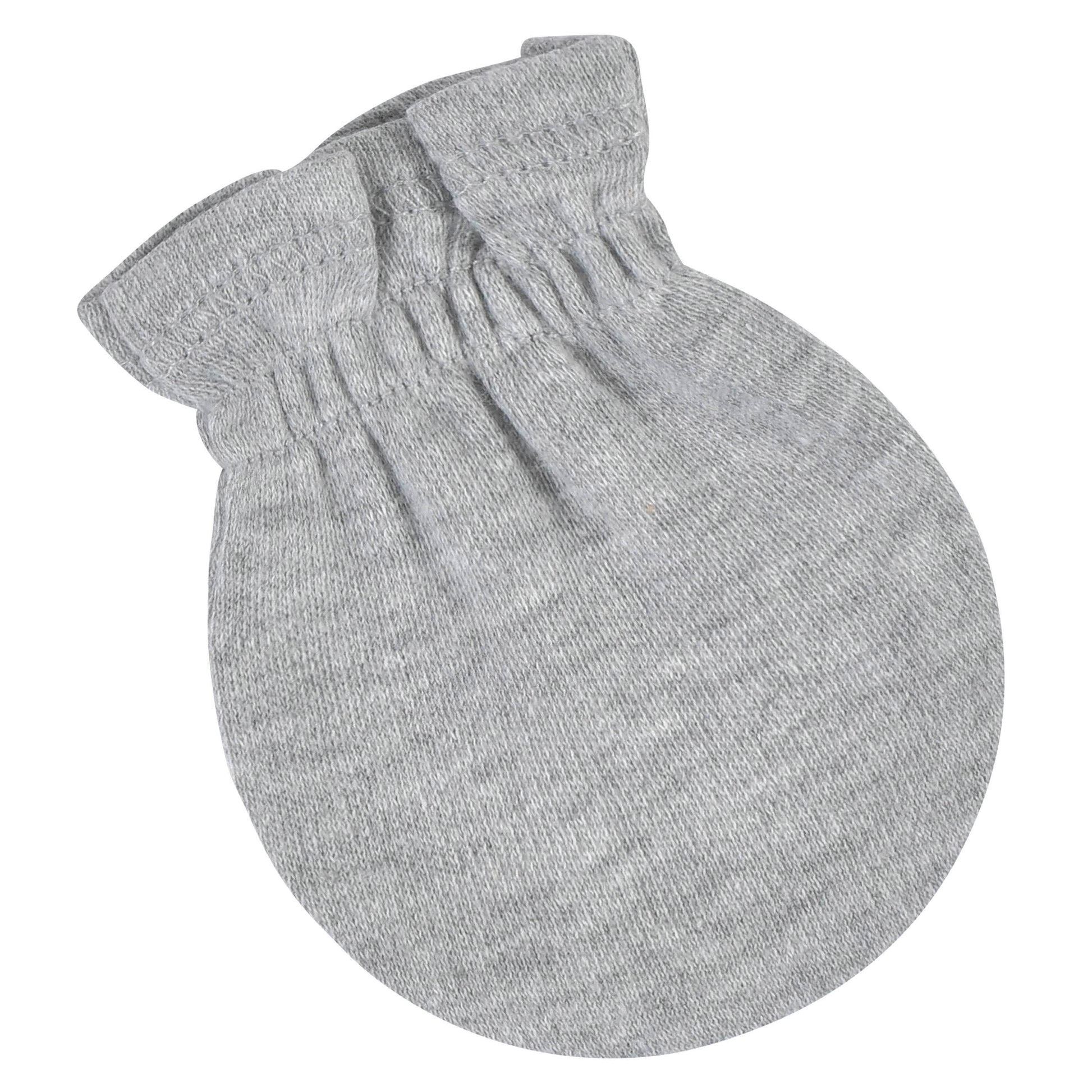 8-Pack Baby Neutral Gray Heather No Scratch Mittens-Gerber Childrenswear