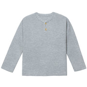 Infant & Toddler Boys Gray Heather Henley Sweater-Gerber Childrenswear