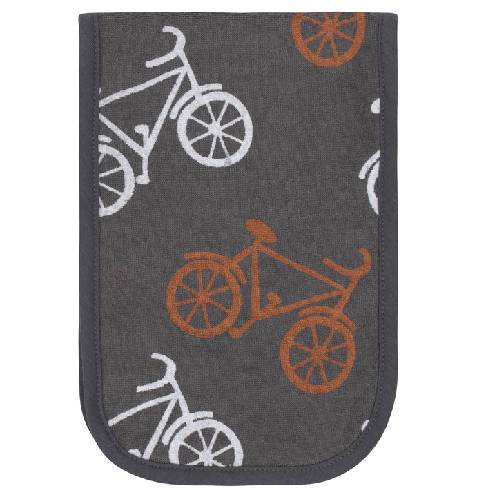 4-Pack Baby Boys Comfy Stretch Bicycle Burp Cloths-Gerber Childrenswear